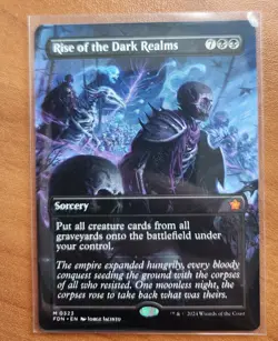 Magic MTG Rise of the Dark Realms 0323 Borderless Regular Mythic - NM condition - Image 1