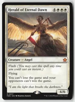 MTG - Herald of Eternal Dawn M Foundations 17 LP-NM - Image 1