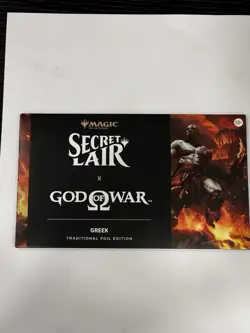 MTG God of War: Greek Foil Edition Secret Lair Playstation New Sealed In Hand! - Image 1