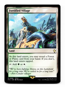 Fortified Village [Commander: Final Fantasy] MTG (FIC) R - Reveal Land ??? - Image 1