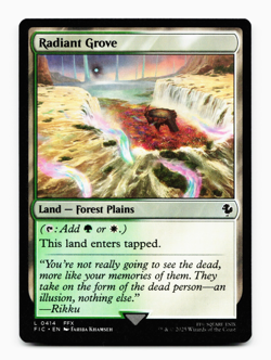 Radiant Grove [Commander: Final Fantasy] MTG (FIC) - Fetchable Dual Land - ??? - Image 3
