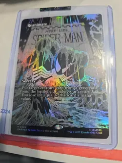 Mtg Reanimate (Borderless) Marvel Universe Eternal-Legal * Foil * Magic * Mythic - Image 1