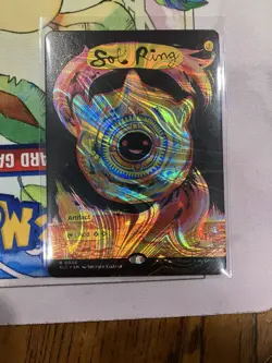 Halo Foil Sol Ring Encyclopedia Of Magic Secret Lair NM - Image 1