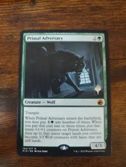 Primal Adversary Innistrad: Midnight Hunt Regular PROMO PACK MTG - Image 1