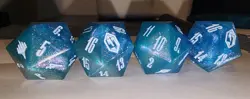 MTG Final Fantasy: Gift Bundle "Crystal" Shinra Blue Oversized D20 Die Dice - Image 2