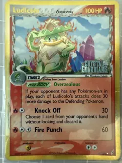 Pokemon TCG Ludicolo EX Crystal Guardians Reverse Holo Card 6/100 Delta Species - Image 1