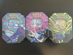 Pokemon Center TCG: Azure Legends Tin Whole Set / NEW Factory Sealed - lot of x3 - Image 1