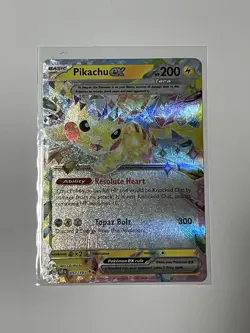 Pikachu ex Surging Sparks Ultra Rare Pokemon TCG 057/191 Scarlet & Violet - Image 1