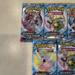Pokemon TCG Scarlet And Violet Journey Together Sealed Booster Packs Lot Of 5 - Image 2