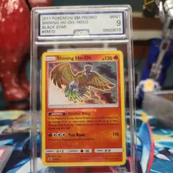 2017 Pokemon Black Star Promo Shining Legends Shining Ho-Oh SM70 AGS 9 MINT - Image 1