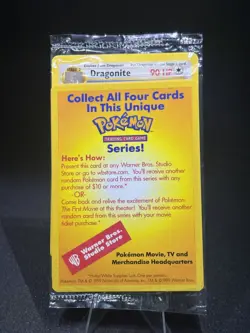 1x Sealed DRAGONITE # 5 Black Star Promo WB Movie WOTC Pokemon Card (Yellow) - Image 1