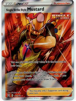 Pokemon - Battle Styles Single Strike Style MUSTARD 163/163 NM - Image 1