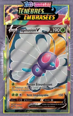 Papilusion V - EB03:Tenebres Embrasees - 177/189 - Carte Pokemon Francaise - Image 1