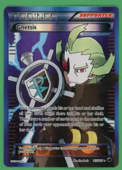 Ghetsis Pokemon Plasma Freeze Full Art 115/116 LP/MP - Image 1