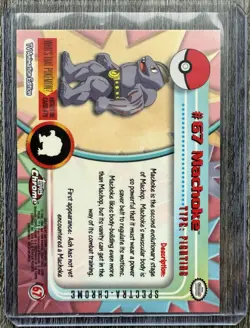 2000 Topps Chrome Pokemon TV Spectra Machoke #67 - Image 2