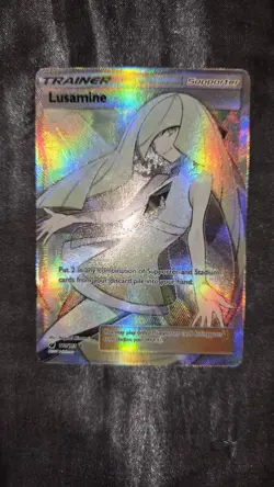 ?2017 Pokemon Lusamine (Full Art) 110/111 Sm-Crimson Invasion Holo Ultra Rare? - Image 1