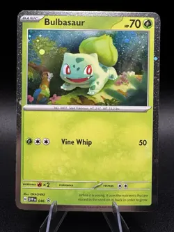 Pokemon Scarlet & Violet 151 Bulbasaur SVP 046 Cosmos Holo Black Star Promo NM - Image 1