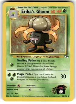 Pokemon TCG Pokemon Erika's Gloom Uncommon Regular LP 45/132 - Image 1