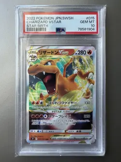 2022 Pokemon Charizard VSTAR Star Birth Japanese Holo PSA 10 GEM MINT #015/100 - Image 1