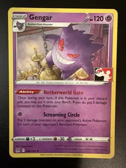 Gengar 066/196 Play! Pokemon Prize Pack Series 3 Pokemon TCG Tiny Crease - Image 1