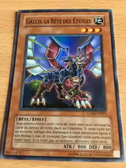 Carte Yu-Gi-Oh! GX06-FR001 Gallis, la Bete des Etoiles (Super Rare) - Image 1