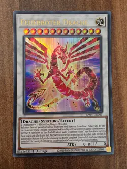 Yu-Gi-Oh! RA04-DE061 Feuerroter Drache Ultra Rare NM 1st - Image 1