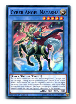 Cyber Angel Natasha - RATE-EN036 - Super Rare 1st Edition - Yugioh - Image 1