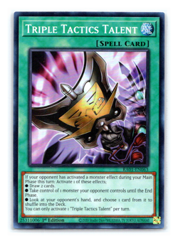 Triple Tactics Talent - RA01-EN063 - Super Rare - 1st Edition - Yugioh - Image 1