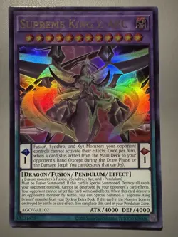 YUGIOH SUPREME KING Z-ARC (PENDULUM) ASIA ENGLISH EDITION AGOV-AE102 ULTRA RARE - Image 1