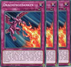 yugioh 3x Drachengedanken ALIN-DE079 Common 1Auflage Deutsch - Image 1