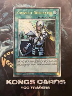 RA02-EN063 "Crossout Designator" Quarter Century Secret Rare YuGiOh! NEW - Image 1