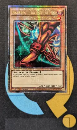 MP24-EN002 Right Leg of the Forbidden One Quarter Century Secret Rare YuGiOh - Image 1