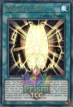 1st ed Ancient Chant ultra rare MZMI-EN069 Yugioh - Image 1