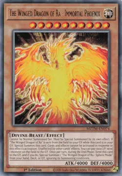 Yugioh MZTM-EN074 - The Winged Dragon of Ra - Immortal Phoenix - Rare - Image 1