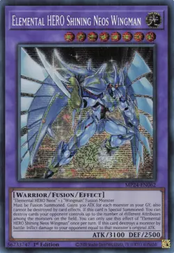 Yugioh MP24-EN062 - Elemental HERO Shining Neos Wingman - Secret Rare - Image 1
