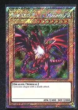 RA04-EN109 Red-Eyes Black Dragon SD1 ART Platinum Secret Rare 1st Edition Yugioh - Image 1