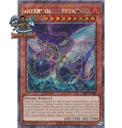 Yugioh! 1x Infernoid Devyaty RA04-EN248 Platinum Secret Rare 1st Ed NM - Image 1