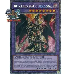 Yugioh! 1x Red-Eyes Dark Dragoon RA02-EN021 Platinum Secret Rare 1st Ed NM - Image 1