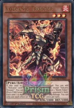 1st ed Volcanic Trooper ultra rare LD10-EN019 Yugioh - Image 1