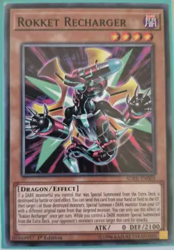 YuGiOh Rokket Recharger 1st Edition SDRR-EN003 - Image 1