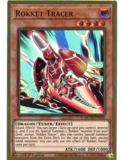 Rokket Tracer - MGED-EN020 Premium Gold Rare 1st Edition Yugioh - Image 1
