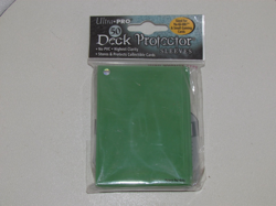 50 glossy small Green YUGIOH size DECK PROTECTORS CARD SLEEVES Ultra Pro - Image 1