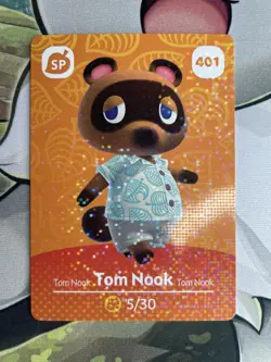 Tom Nook #401 Animal Crossing Amiibo Card Authentic Series 5 MINT NEVER SCANNED - Image 1