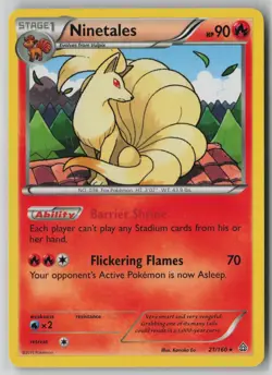 Ninetales 21/160 Pokemon TCG XY - Primal Clash Regular Card (Light Play) LP 1 - Image 1