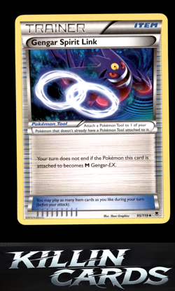 Gengar Spirit Link 95/119 Pokemon Uncommon XY - Phantom Forces Card LP - Image 1