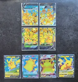 Pokemon Pikachu Card Lot V Union- 2 Vmax- 2 V Cards Ultra Rare Mint Condition - Image 1
