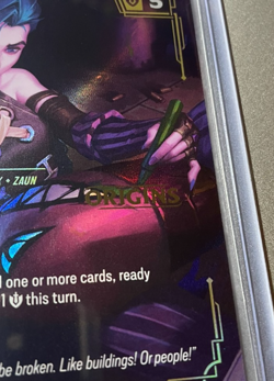 Riftbound Jinx Rebel Champion English card 202/298 Prerelease Stamped Promo - Image 4