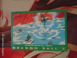 Carte Dragon Ball Z Serie Part 5 n° 73 card DBZ Panini Verte rare Vegeta Goku - Image 1