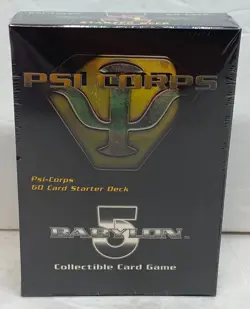 Babylon 5 Collectible Card Game CCG - Psi-Corps Starter 60 Card Deck Sealed - Image 1