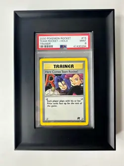 PSA 9 Here Comes Team Rocket Holo #15 - 2000 Pokemon Rocket Unlimited - Image 1